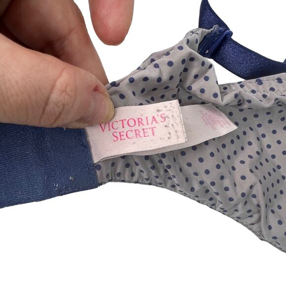 Victoria's Secret Demi Lightly Padded Bra Convertible Underwire Polka Dot 36DD - Picture 6 of 6